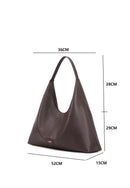 Madeline Genuine Leather Handbag (Brown)