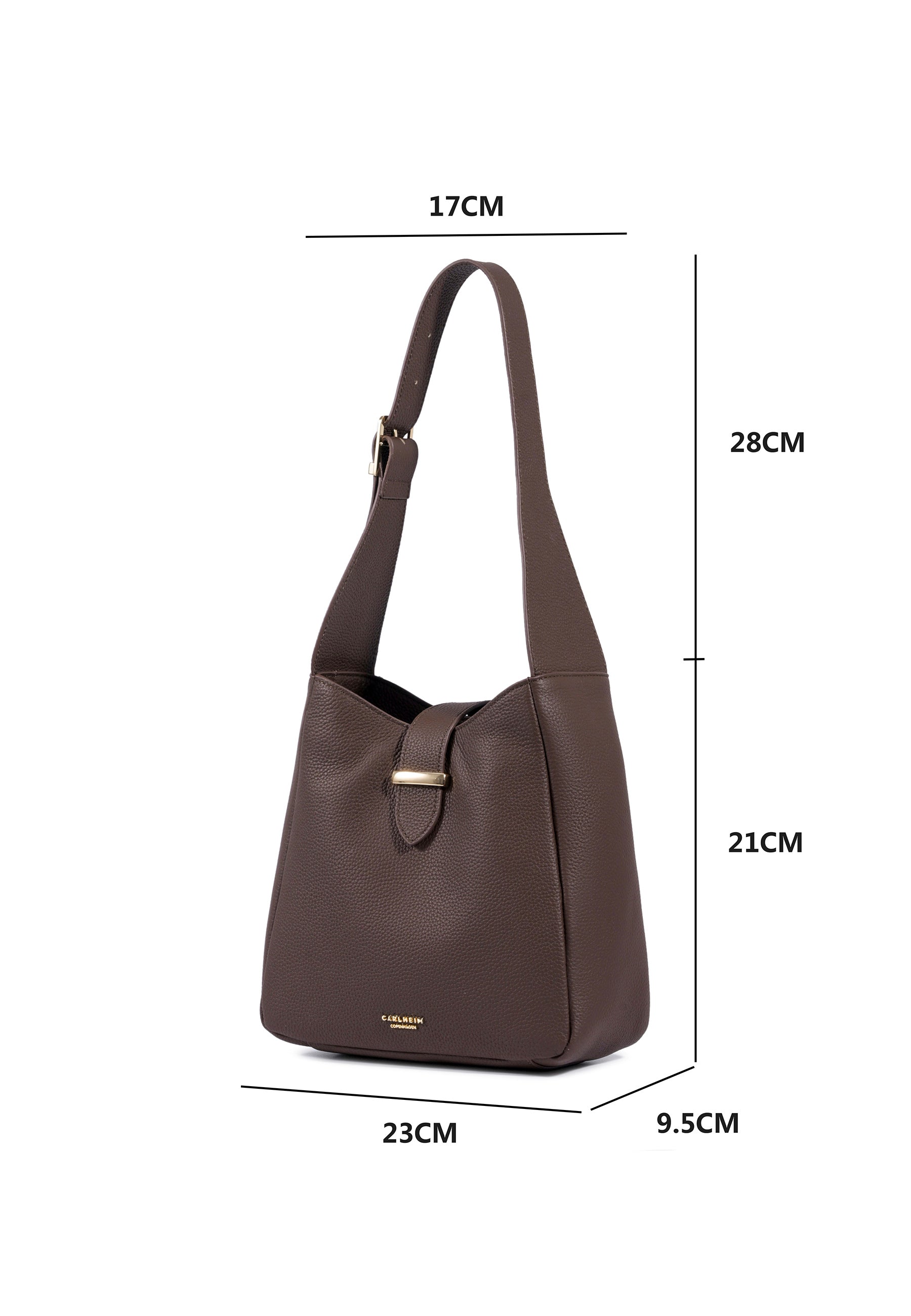 Emily Genuine Leather Handbag (Brown)