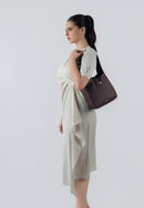 Emily Genuine Leather Handbag (Brown)