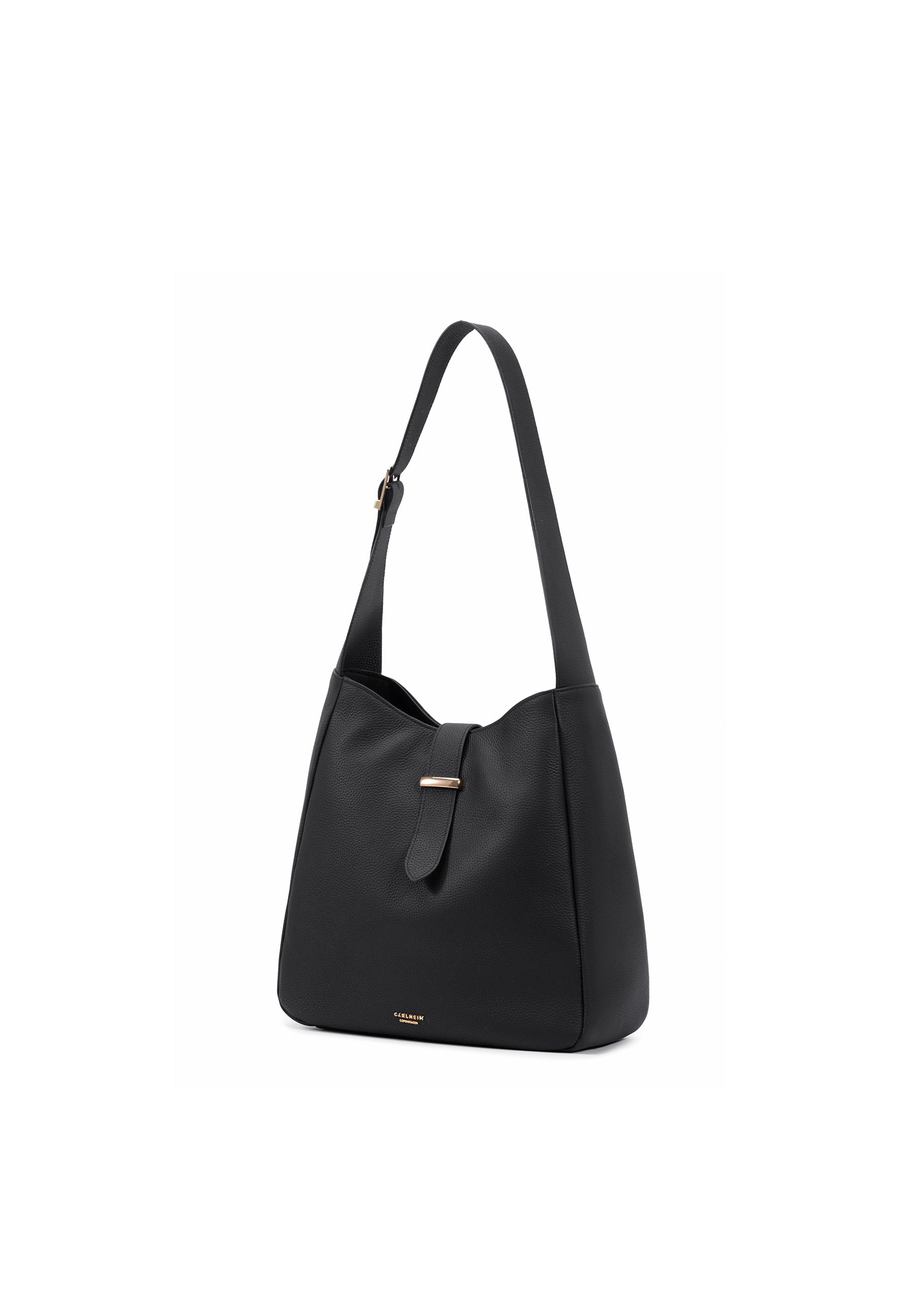 Ellie Genuine Leather Handbag (Black)