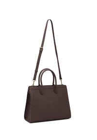 Nora Genuine Leather Handbag (Brown)