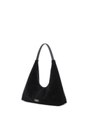 Eliana Suede Handbag (Black)