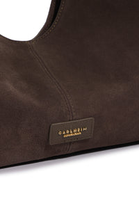 Eliana Suede Handbag (Brown)
