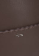 Louvre Genuine Leather Backpack (Brown)