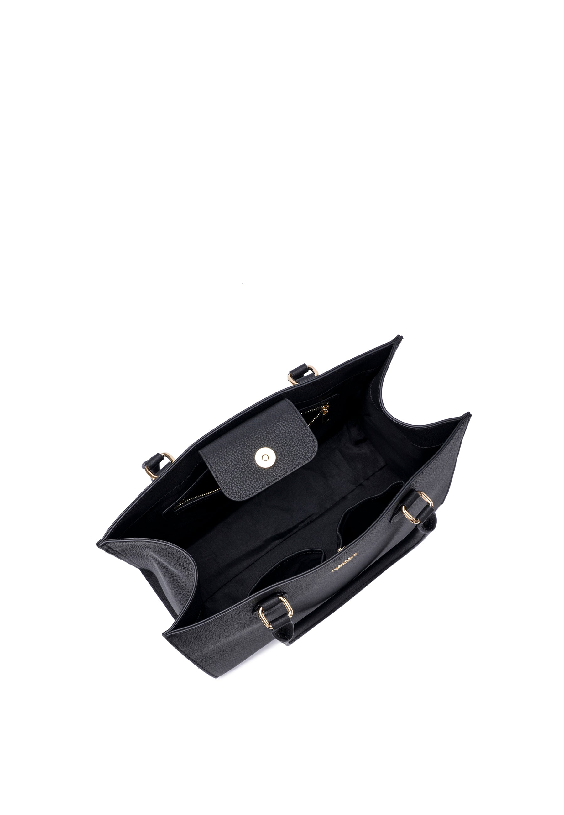 Annabelle Genuine Leather Handbag (Black)