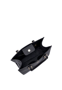 Annabelle Genuine Leather Handbag (Black)