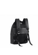 Louvre Genuine Leather Backpack (Black)