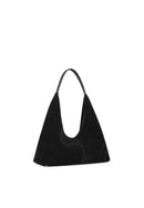 Eliana Suede Handbag (Black)