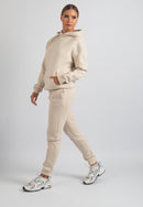 Harper Branded Hoodie (Beige)
