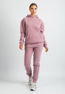 Harper Branded Hoodie (Dusty Pink)