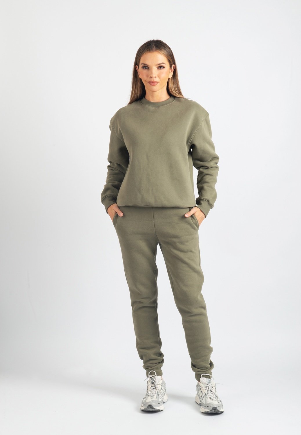 Harper Branded Sweatshirt (Safari Green)