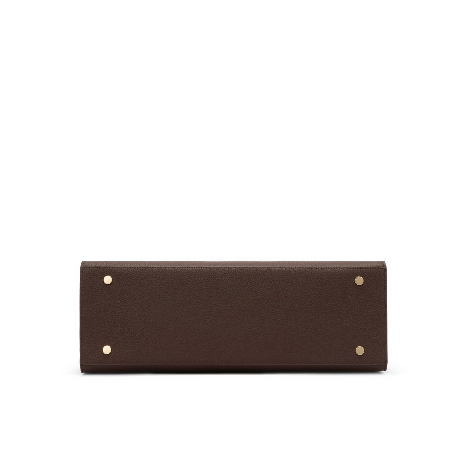 Mary Genuine Leather Handbag (Brown)