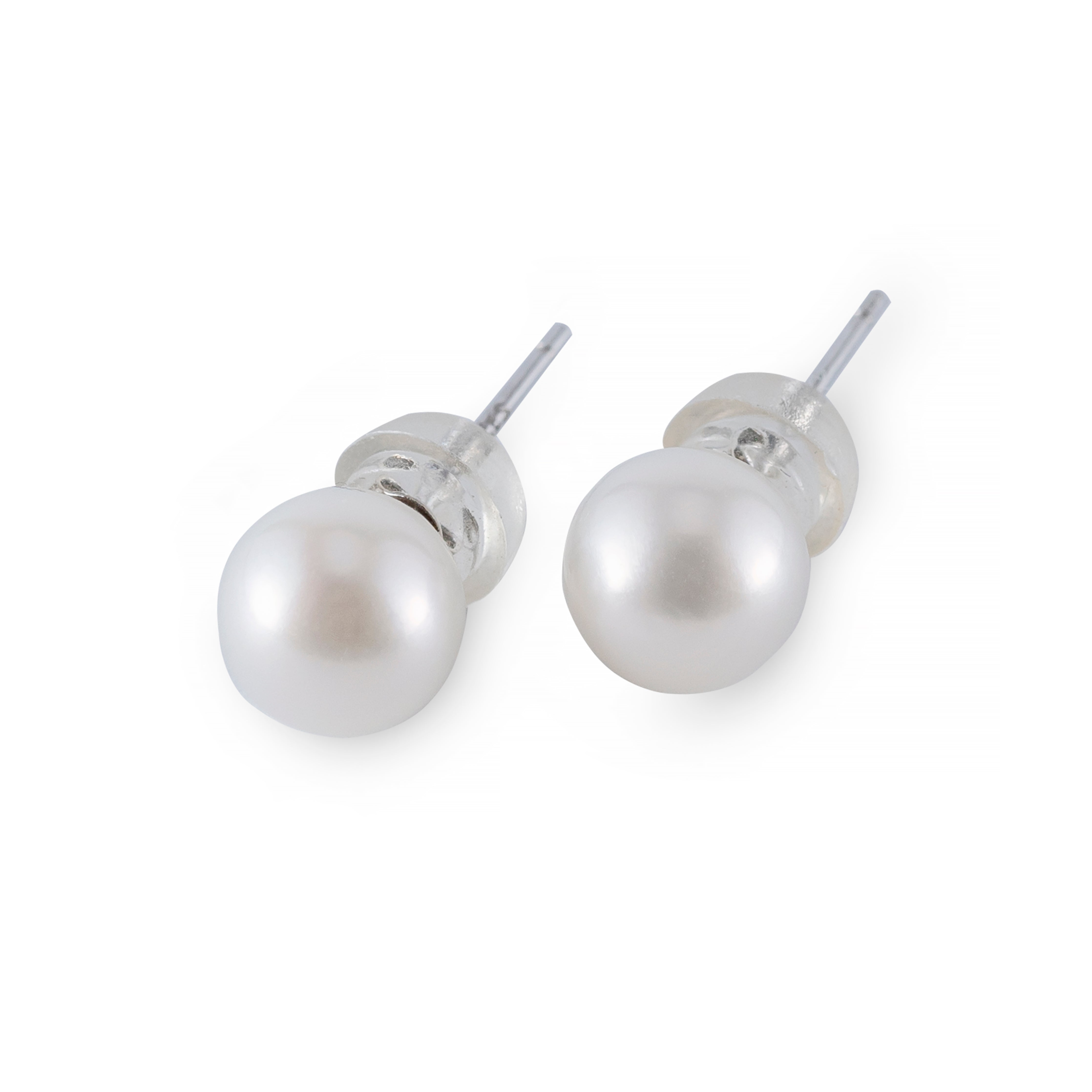 Natural pearl round DIANA earrings