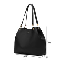Stella Genuine Leather Handbag (Black)