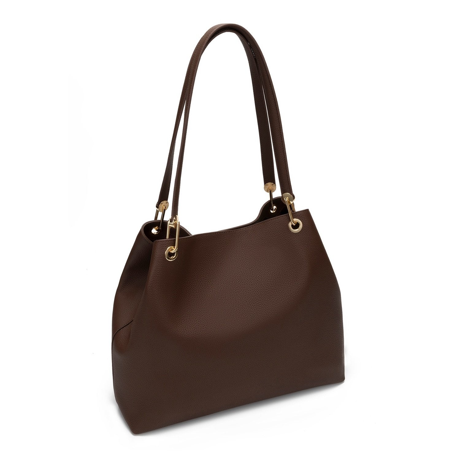 Stella Genuine Leather Handbag (Brown)