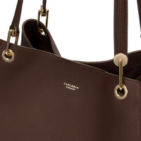 Stella Genuine Leather Handbag (Brown)