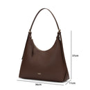 Vera Genuine Leather Handbag (Brown)