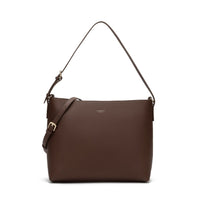 Victoria Genuine Leather Handbag (Brown)