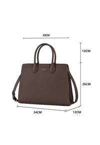 Nora Genuine Leather Handbag (Brown)