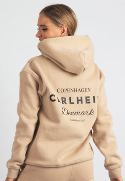 Harper Branded Hoodie (Tan)