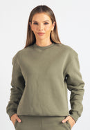 Harper Branded Sweatshirt (Safari Green)